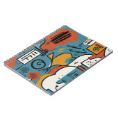 Levendig Abstract Notitieboek ontwerp (Linkerzijde)