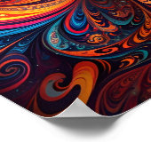 Levendig abstract ontwerp poster (Hoek)