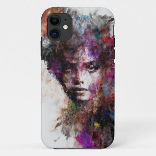 Levendig Abstract Portret iPhone 11 Hoesje