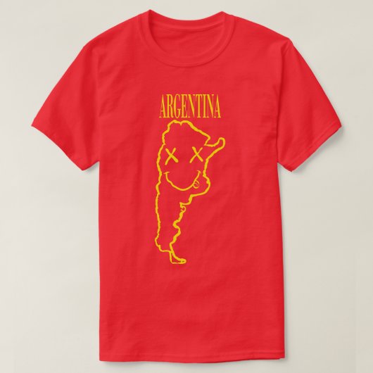 Levendig Argentinië x Ogen Gelukkig Gezicht Laat j T-shirt (Design voorkant)