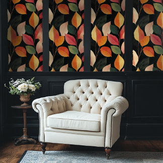 Levendig Autumn Leaf Pattern Peel-and-Stick Behang