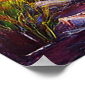 Levendig berglandschap met beekje, Wildflower Poster (Hoek)