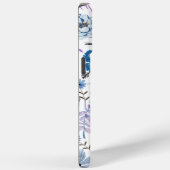 Levendig Blauw Roze Waterverf Painted Blossom Case-Mate iPhone Case (Achterkant / Rechts)