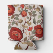 Levendig bloembehang: met de hand getekende patron blikjeskoeler (Achterkant)