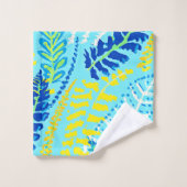 Levendig bloemenontwerp bad handdoek (Wasdoekje)