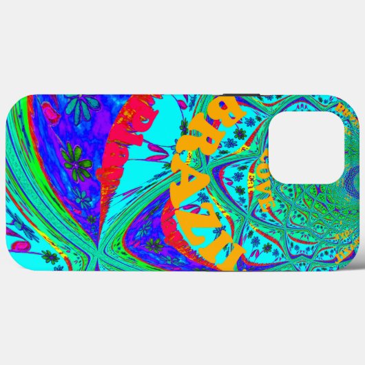 Levendig Bloemenpatroon: Braziliaanse eerbetoon Ee Case-Mate iPhone Case (Achterkant (horizontaal))