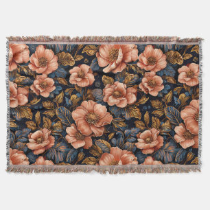 Levendig bloemmotief deken