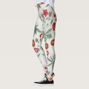 Levendig bloemmotief kleurrijke bloemen leggings