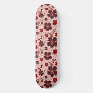 Levendig Bloemmotief met Kleurrijke Bloemen Skateboard