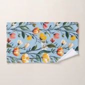 Levendig bloemmotief ontwerp bad handdoek (Handdoek)