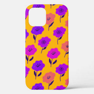 Levendig bloempatroon iPhone 12 pro hoesje