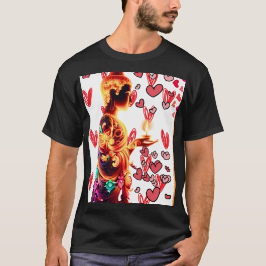 🕊️✨ Levendig Boeddha kunstwerk 🌸❤️ - Een symbool T-shirt (Voorkant)