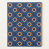 Levendig Boho geometrisch bloemenpatroon Planner (Achterkant)