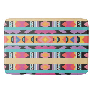 Levendig Boho geometrisch patroon mix Badmat