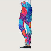 levendig cirkelpatroon leggings (Links)