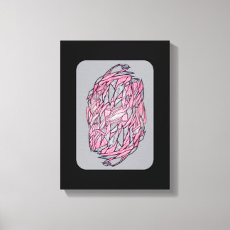 Levendig Contrast: Moderne Geometrische Abstracte  Canvas Afdruk