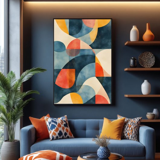 Levendig Dimensionaal Prisma Canvas Afdruk