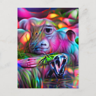 Levendig Dreamscape: Agrizoophobia Briefkaart