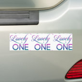 Levendig één bumpersticker (Op auto)