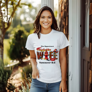 Levendig eerbetoon aan de brandweer t-shirt