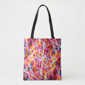 Levendig elektrisch Abstract patroon Draagtas (Voorkant)