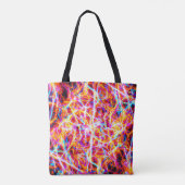 Levendig elektrisch Abstract patroon Draagtas (Achterkant)
