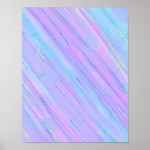 Levendig en Kleurrijk Rainbow Abstract Poster