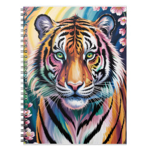 Levendig Fantasy Tiger Portret exotisch Notitieboek