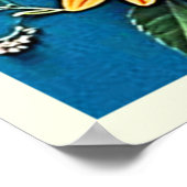 Levendig Floral Fantasy Design Poster (Hoek)