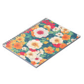 Levendig Floral Pattern Notitieboek (Linkerzijde)