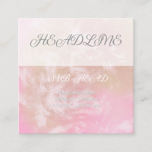 Levendig Floral Visitekaartje (Voorkant)