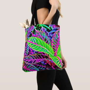 Levendig Foliage Elegantie Patroon Draagtas