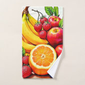 Levendig Fresh Fruit Delight-ontwerp Bad Handdoek (Handdoek)