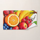 Levendig Fresh Fruit Delight-ontwerp Bad Handdoek (Handdoek)