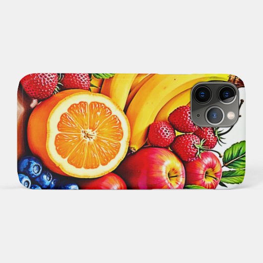 Levendig Fresh Fruit Delight-ontwerp Case-Mate iPhone Case (Achterkant (horizontaal))