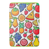 Levendig fruitpatroon badmat (Voorkant Verticaal)