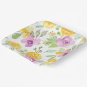 Levendig Fun Waterverf Bloementuin Bloementuin Gir Papieren Bordje (Gebogen)
