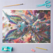 Levendig gekleurde elf fee grote oren decoupage tissuepapier (Craft)