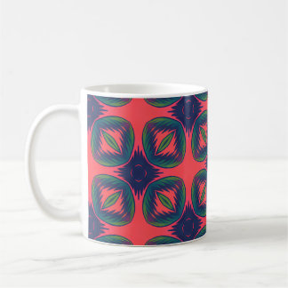 Levendig geometrisch Abstract patroon Koffiemok