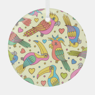 Levendig geometrisch mozaïek: modern naadloos glas ornament