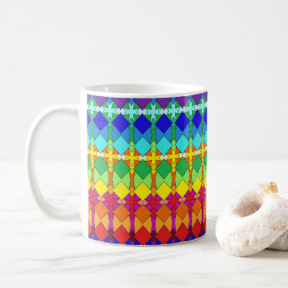 Levendig geometrisch patroon koffiemok