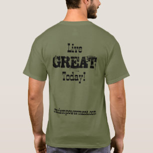 Levendig geweldig vandaag t-shirt
