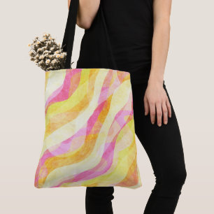 Levendig Golvend Abstract Patroon Draagtas