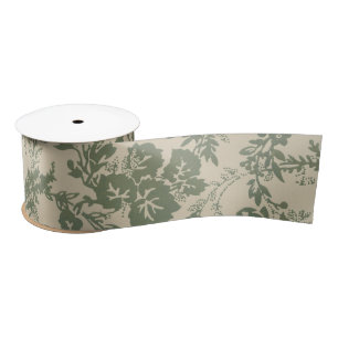  levendig groen bloemmotief lint