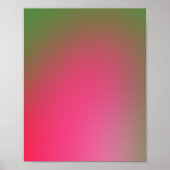 Levendig groen en roze verloop poster (Voorkant)