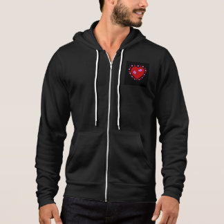 Levendig hart Kisses Mannen — Zip Hoodie