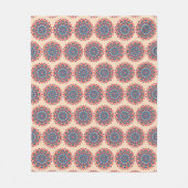 Levendig Hexcolor Mandala Fleece Deken (Voorkant)