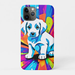 Levendig hondenkunstwerk iPhone 11 pro hoesje