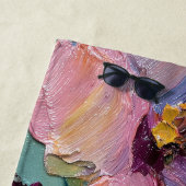 Levendig Impasto Bloemenschilderij Strandhanddoek Strandlaken (In situ)