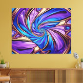 levendig in spiraal gewikkeld canvas afdruk (Insitu (Woonkamer))